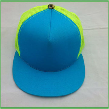 blank snapback trucker mesh cap plain flat bill snapback trucker mesh caps