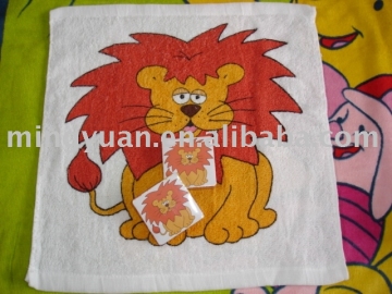 square shape compressed towel