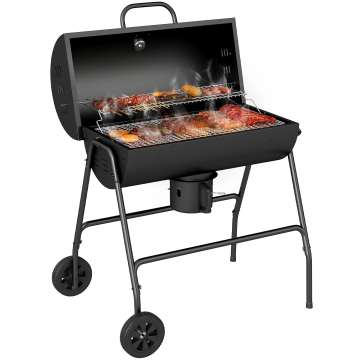 Removable Slow Roast Charcoal Grill with Baking Pan