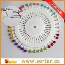 Pearl head straight head pin corsage pin