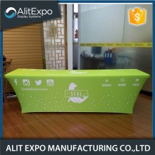 Trade show promotion table covers with logo