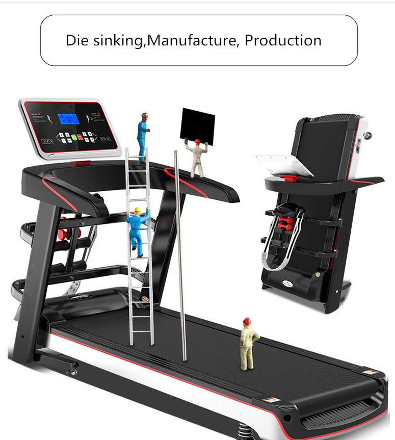 Factory direct selling household treadmill mini fitness equipment folding multi-functional electric treadmill