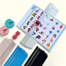 Portable Desktop Sliding Blade Scrapbooking Paper Cutter for Home, Office, and School