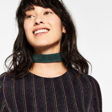 Crystal Beads Star Charm Choker Women Necklace Velvet Choker