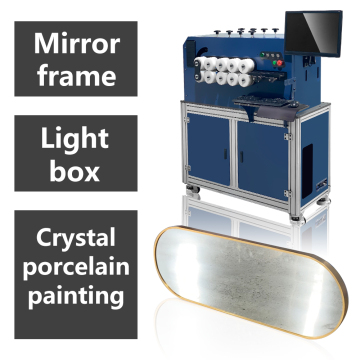 HOT Selling Metal Frame Crystal Porcelain Painting Mirror Frame Bedning Machine