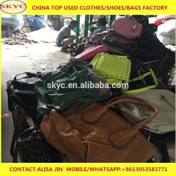 cream used clothes second hand bags brand used bags cheap wholesale China used bags company