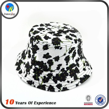 white cotton adult bucket hat for lady