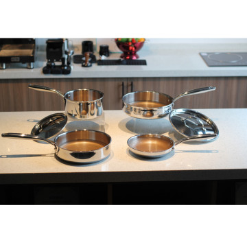 tri-ply cookware cooking pans saute pan