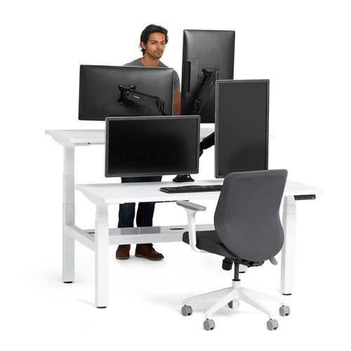 Stehpult höhenverstellbar mit 4 Beinen Workstation-Rahmen