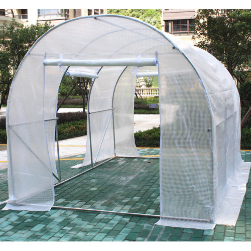 High Tunnel Galvanized Steel Frame Garden Greenhouse