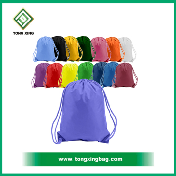 Polyester drawstring bag in shopping bags