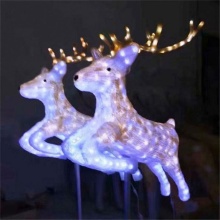 LED Holiday Lighting Decoration - New Year and Christmas Deer Theme Lights for Ornaments