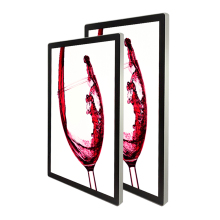Metal Wall Mount Ultra Thin Photo Frame Advertising Light Box
