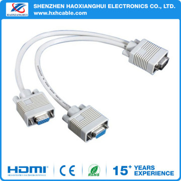 HD 15p M to HD 15p F*2 VGA Cable