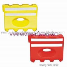 water filled plastic traffic barrier