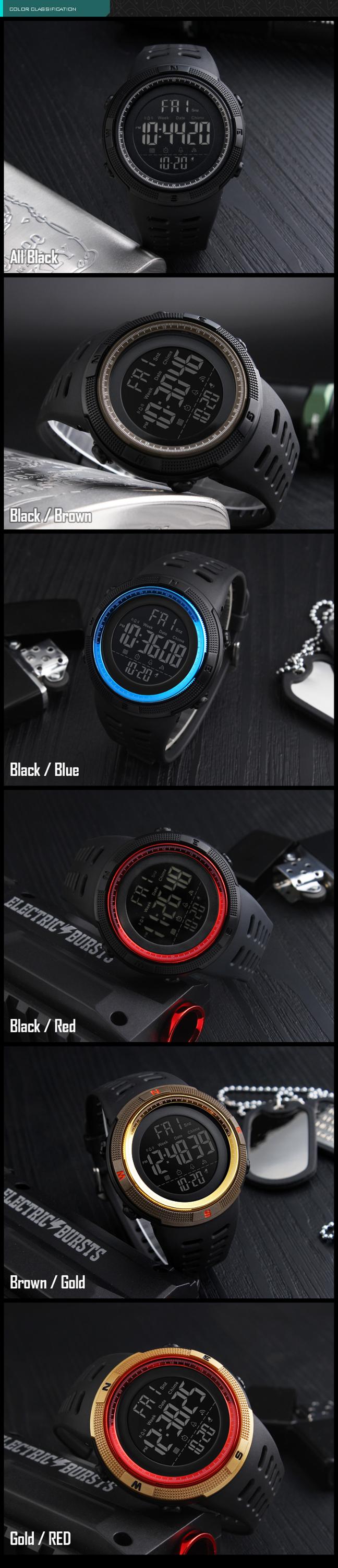 jam tangan skmei 1251 factory cheap digital sport reloj man wristwatch