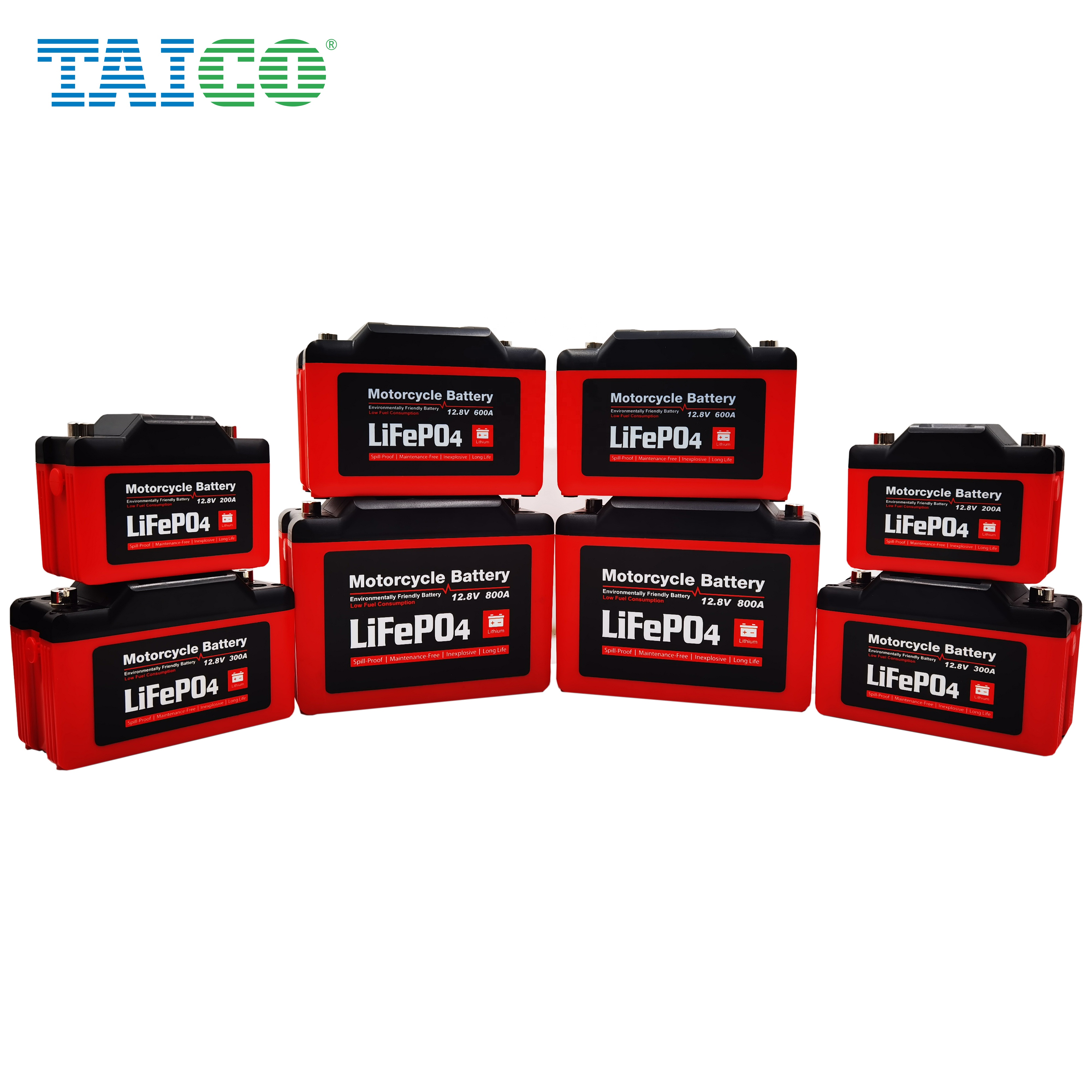 TAICO New Products Lifepo4 Start Motorcycle Battery 12V 800CCA