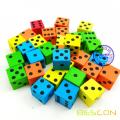 Assorted Colored 16MM Soft Foam Dice Set