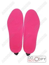 Rubber Base Bk Cloth Surface Heated Insoles With Remote Control, Heated Insole 1800mah Li-ion Battery