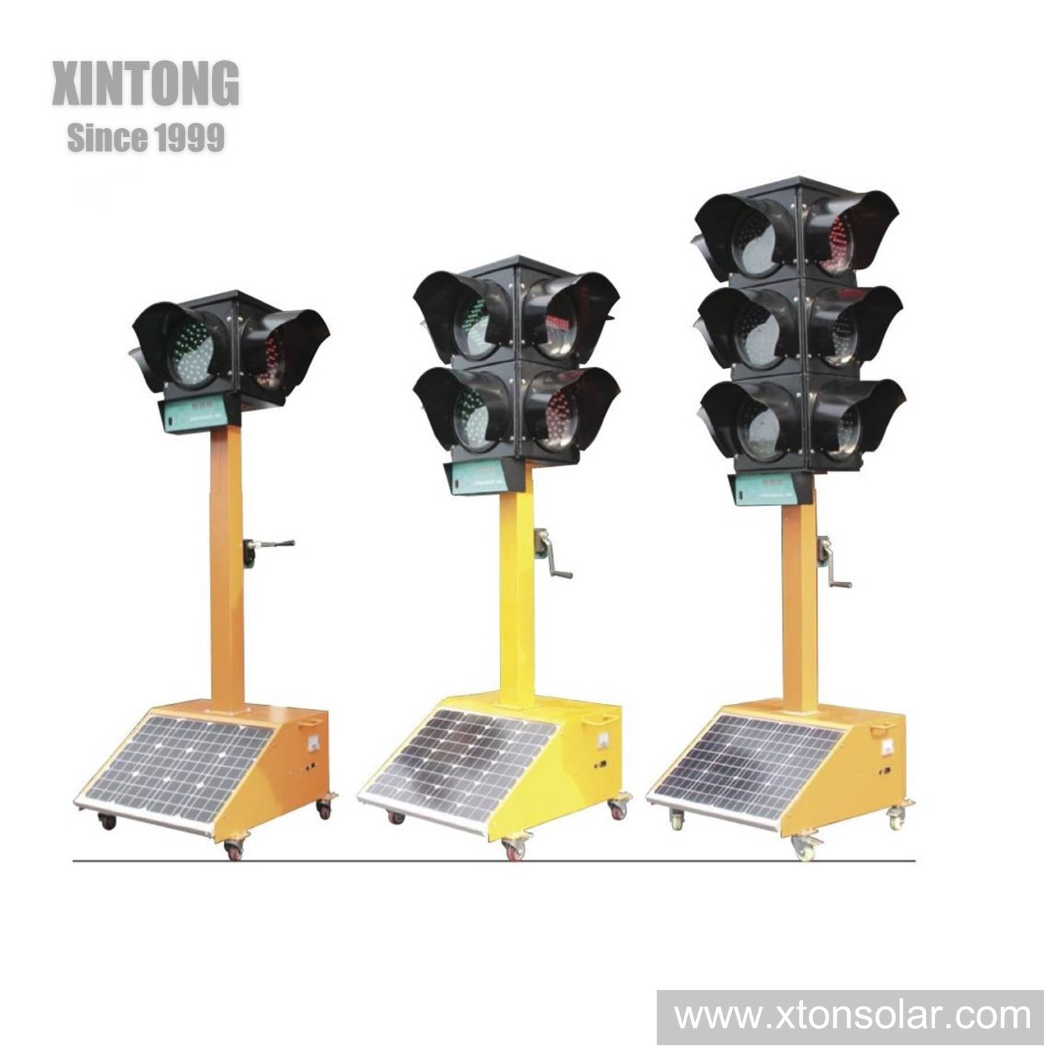 XINTONG Smart LED Portable Traffic Light With Solar Panel