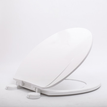 Asiento de inodoro de cubierta inteligente duradero automático de plástico blanco