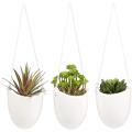Modern Ceramic White Hanging Planters for Indoor Plants