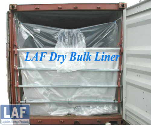 LAF PE sea bulk container liners for flours/sugar/chemical