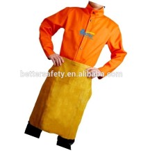 Golden Cowhide leather welding apron Short