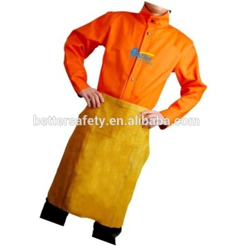 Golden Cowhide leather welding apron Short