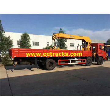 Guindastes montados em caminhão Dongfeng 6x2 12ton