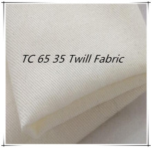 T C 65 35 Woven Twill Grey Fabric