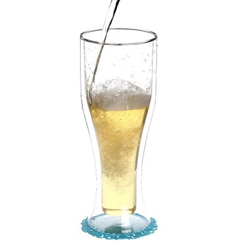 Custom double wall beer glass cup,glass beer mugs