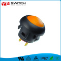 Switch PushButton IP67 LED a miniatura della testa rotonda IP67