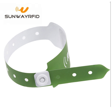 NFC RFID Paper Wristbands 13.56Mhz for Hospital