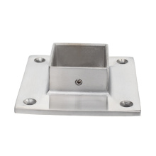 Square Stainless Steel Glass Staircase Railing