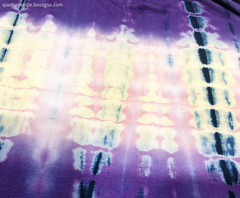 HOT WHOLESALE TIE DYED RAYON KNITTING FABIC