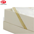 Embalagem de presente de luxo de papel de marfim personalizada