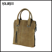 Crazy Horse Leather Mens Bag Handles Leather