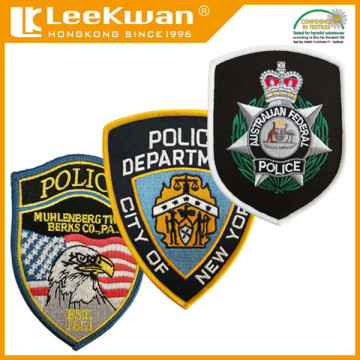 Security embroidery patch, overlocked patch embroidered, uniform patch