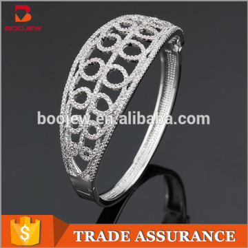 Latest design vogue jewellery bangle teen fashion silver bangle