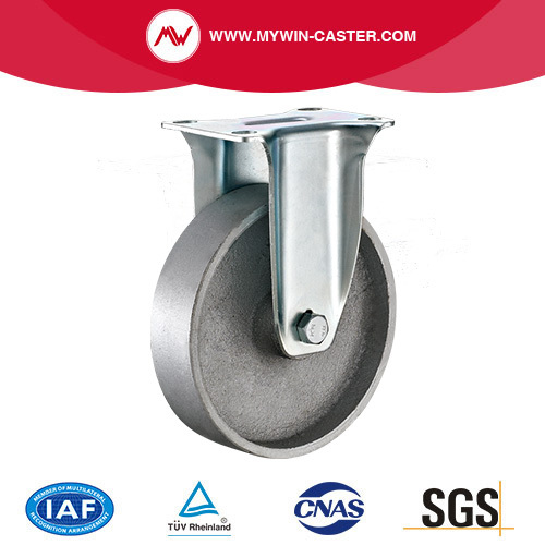 Medium-light Duty Plate Rigid Cast Iron Castor Wheel