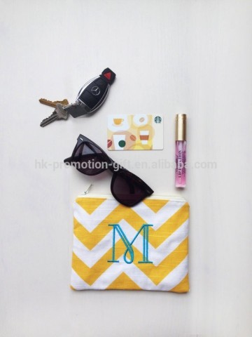 top customized high quality cotton cosmetic bag, cotton waffle cosmetic bag, cotton cosmetic bags