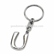 Flower letter rhinestone keyring/key chain charms