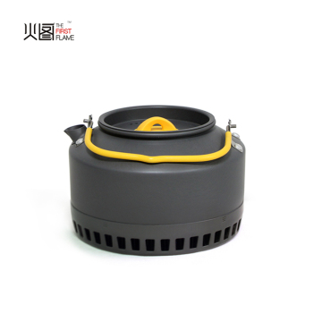 800ml/1400ml Hard Anodized Aluminum Kettle with Foldable Handle and Heat Transmitter