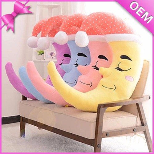 Sleep easy pillow plush toy moon