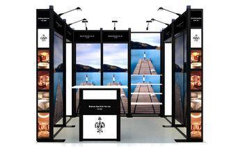 Customizable Exhibition Booth Display , 10x10 Exhibit Booth