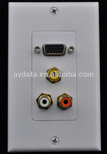 Decora RCA VGA Wall Plate