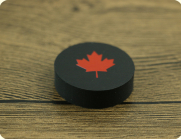 Light Canadian Ice Hockey Eraser
