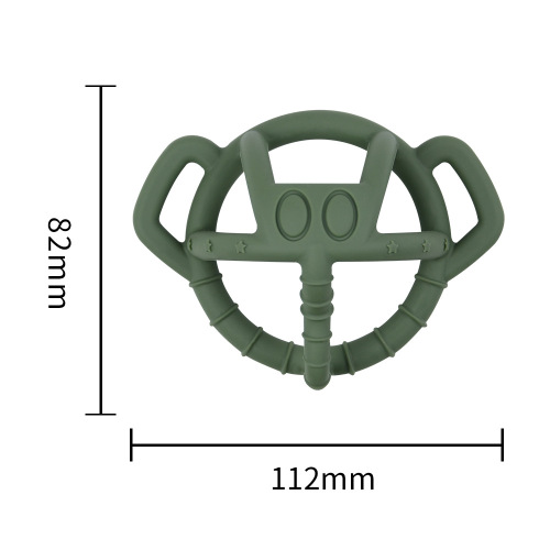 Brinquedo de dentição de silicone em forma de elefante