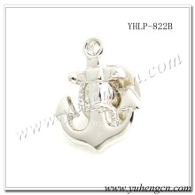 YHLP-822B Novelty Silver Anchor Lapel Pins,Mens Badges